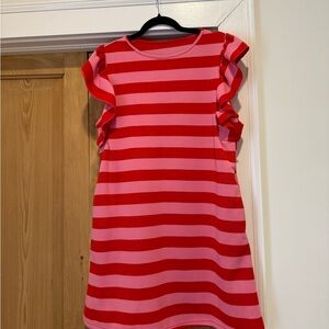 Striped Pink and Red Dress
